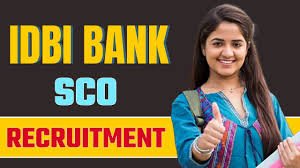 IDBI Bank SCO Jobs 2024