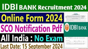 IDBI Bank SCO Jobs 2024